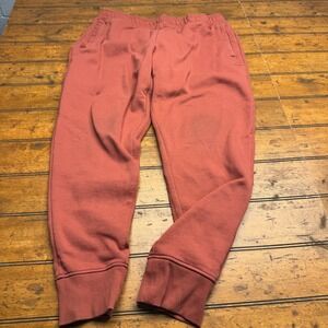 Champion Mens Terracotta Rust Orange Fleece Jogger Sweatpants Size Large